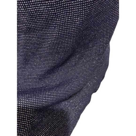 Anthropologie Deletta Women's Blouse Top Small Navy Sparkle Layered Sleeveless - Picture 3 of 13